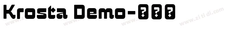 Krosta Demo字体转换